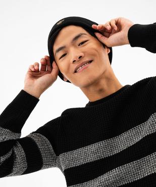 Pull rayé en grosse maille homme vue4 - GEMO (HOMME) - GEMO