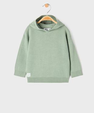 Pull à capuche en coton bébé garçon vue2 - GEMO(BEBE DEBT) - GEMO