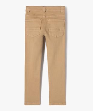 Pantalon uni extensible coupe Slim garçon vue4 - GEMO (ENFANT) - GEMO