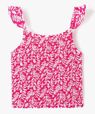 Chemise fille à bretelles et dos smocké à motifs vue3 - GEMO (ENFANT) - GEMO