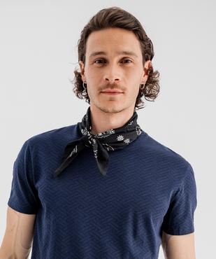 Tee-shirt manches courtes en maille fantaisie homme vue2 - GEMO 4G HOMME - GEMO