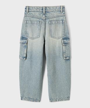 Jean coupe Barrel avec poches à rabat garçon vue3 - GEMO (ENFANT) - GEMO
