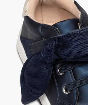 Baskets fille irisées avec détail noeud vue6 - GEMO (ENFANT) - GEMO