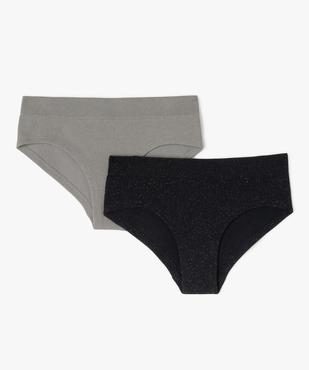 Culottes en maille côtelée à paillettes fille (lot de 2) vue1 - GEMO 4G FILLE - GEMO