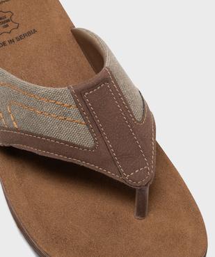 Tongs confort à larges brides homme avec semelle intérieure cuir vue6 - G'FLEX - GEMO