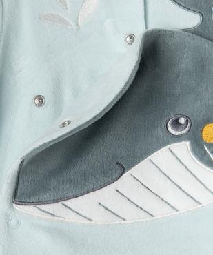 Pyjama ouverture devant avec motif baleine bébé vue2 - GEMO 4G BEBE - GEMO