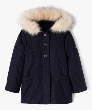 Manteau pailleté à capuche fille - LuluCastagnette vue2 - LULU G4G - GEMO