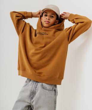 Sweat à capuche avec motif dos garçon vue2 - GEMO 4G GARCON - GEMO