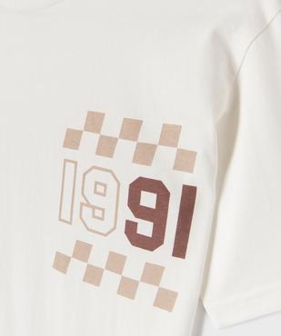 Tee-shirt manches courtes coupe oversize garçon vue3 - GEMO 4G GARCON - GEMO