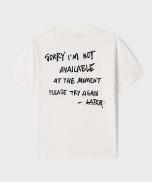 Tee-shirt manches courtes à message garçon vue3 - GEMO 4G GARCON - GEMO