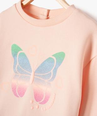 Sweat à manches bouffantes avec motifs colorés bébé fille vue2 - GEMO 4G BEBE - GEMO
