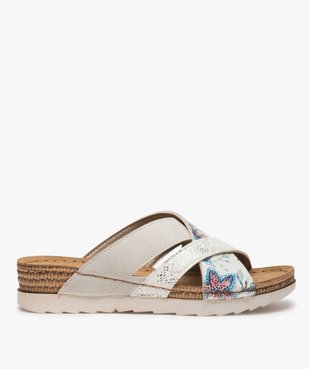 Mules confort femme à larges brides croisées vue1 - GEMO (CONFORT) - GEMO