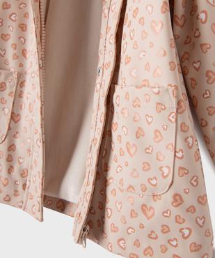 Imperméable chaudement doublé en matière déperlante bébé fille vue3 - GEMO(BEBE DEBT) - GEMO