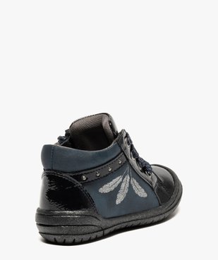 Bottines bébé fille, vernis à touches argentées vue4 - GEMO(BEBE DEBT) - GEMO