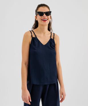 Débardeur à fines bretelles et perles femme vue5 - GEMO(FEMME PAP) - GEMO