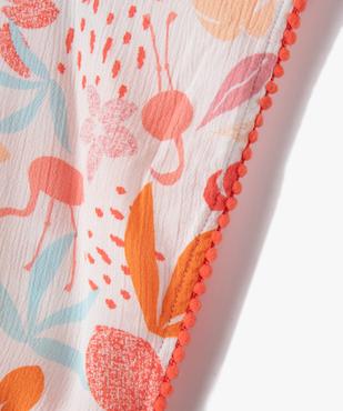 Robe de plage fille à motifs fleuris vue2 - GEMO (ENFANT) - GEMO