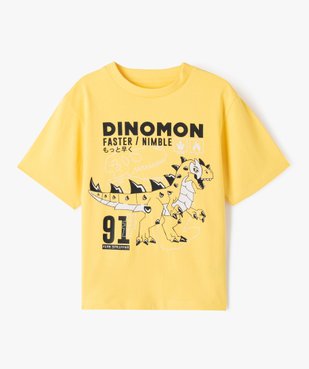 Tee-shirt à manches courtes à motifs dinosaures garçon vue1 - GEMO 4G GARCON - GEMO