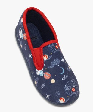 Chaussons garçon pantoufles à motif spatial vue5 - GEMO 4G GARCON - GEMO