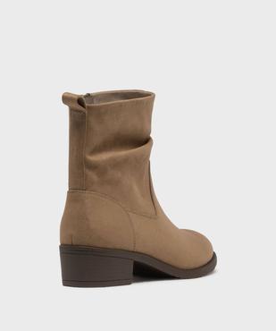 Bottines à talon avec tige souple femme - Valentina Baldano vue4 - VALENTINA BALDANO GEMO FORGOOD - GEMO