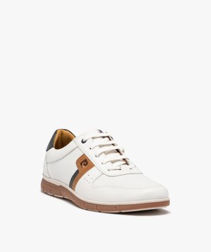 Baskets homme dessus en cuir uni – Pierre Cardin vue2 - PIERRE CARDIN D - GEMO
