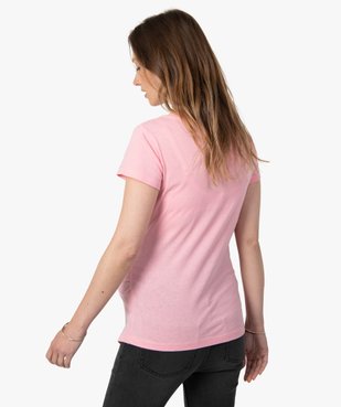 Tee-shirt de grossesse avec inscription en forme de cœur  vue3 - GEMO (MATER) - GEMO