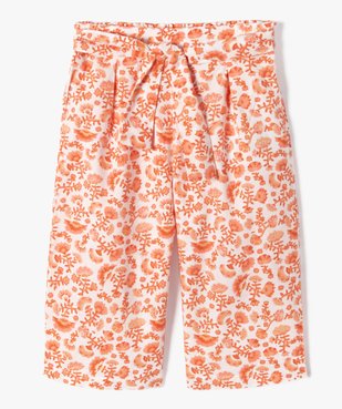 Pantalon bébé fille large à fleurs et touches pailletées vue1 - GEMO(BEBE DEBT) - GEMO