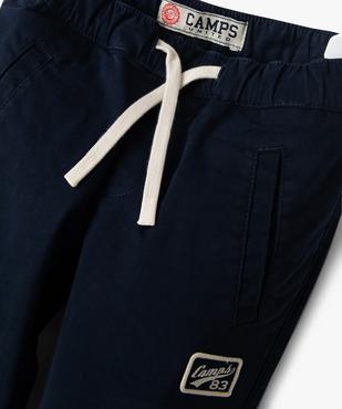 Pantalon cargo en coton stretch garçon - Camps United vue3 - CAMPS - GEMO