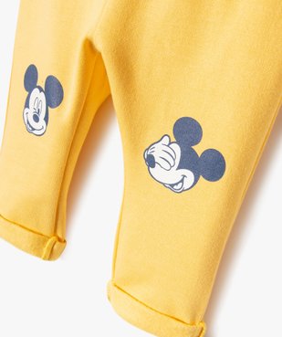 Pantalon en maille molletonnée avec motif Mickey bébé garçon - Disney  vue2 - DISNEY BABY - GEMO