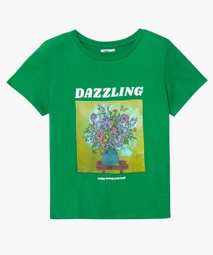 Tee-shirt femme à manches courtes avec motif XXL vue4 - GEMO(FEMME PAP) - GEMO