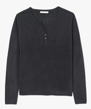 Pull femme en maille fine avec col fantaisie vue4 - GEMO (MAILLE) - GEMO