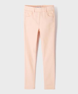 Pantalon slim fille avec taille ajustable vue1 - GEMO (ENFANT) - GEMO