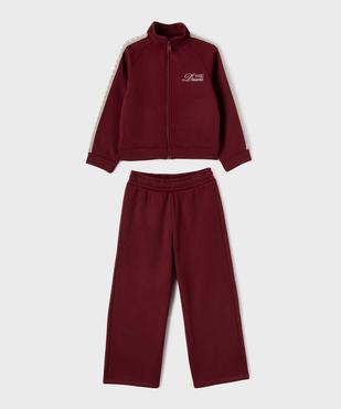 Ensemble de jogging avec intérieur polaire fille vue1 - GEMO (ENFANT) - GEMO
