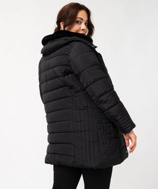Manteau femme grande taille matelassé avec col doublé vue6 - GEMO (G TAILLE) - GEMO