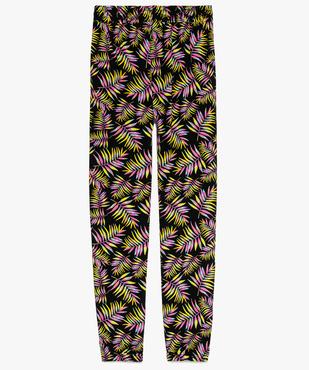Pantalon fluide fille avec bas élastiqué vue2 - GEMO (JUNIOR) - GEMO
