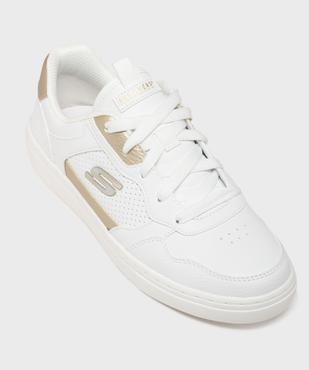 Baskets basses en matière vegan et semelle à mémoire de forme femme - Skechers vue5 - SKECHERS - GEMO