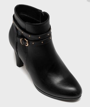 Bottines à talon avec en suédine femme - Valentina Baldano vue5 - VALENTINA BALDA - GEMO