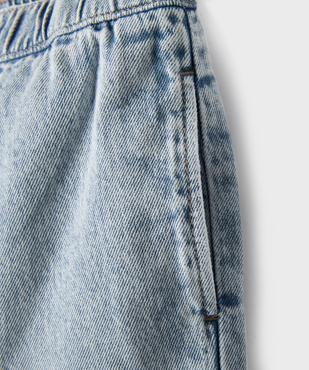 Bermuda en jean large à taille élastiquée garçon vue2 - GEMO (ENFANT) - GEMO