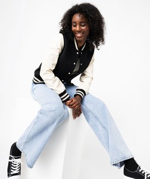 Veste bicolore style collège femme vue4 - GEMO(FEMME PAP) - GEMO