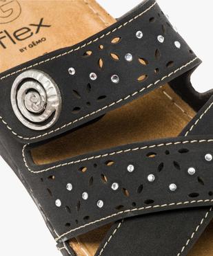 Sandales femme confort avec brides ornées de strass vue6 - GEMO (CONFORT) - GEMO