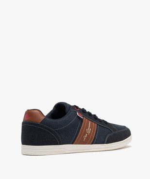 Baskets homme en toile basse style denim à bande contrastante - Lee Cooper vue4 - LEE COOPER - GEMO