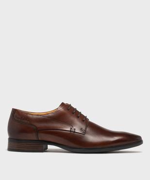 Derbies classiques en cuir à bout carré homme - Pierre Cardin vue1 - PIERRE CARDIN D - GEMO