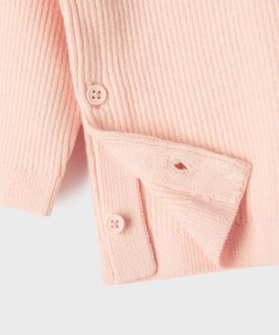 Ensemble 2 pièces en maille bébé fille : pull et pantalon vue2 - GEMO 4G BEBE - GEMO