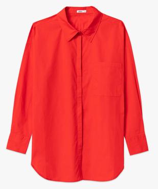 Chemise femme coupe oversize avec poche poitrine vue4 - GEMO(FEMME PAP) - GEMO