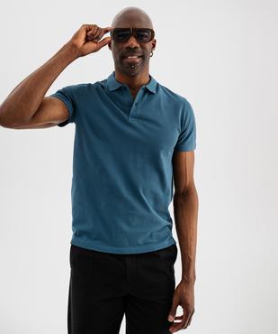 Polo à manches courtes en maille piquée homme vue1 - GEMO 4G HOMME - GEMO