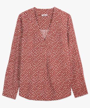 Blouse femme à manches longues à petits motifs vue4 - GEMO(FEMME PAP) - GEMO