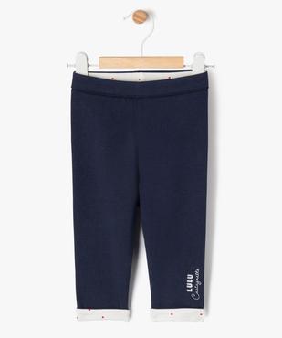 Legging réversible bébé fille - LuluCastagnette vue2 - LULU CASTAGNETTE GEMO FOR GOOD - GEMO