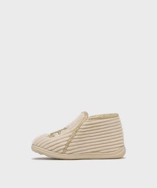 Chaussons montants zippés bébé fille - LuluCastagnette vue3 - LULUCASTAGNETTE - GEMO