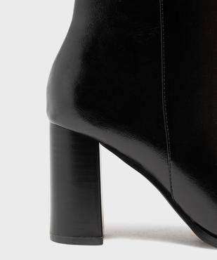 Boots à talon haut et bout pointu unies femme vue6 - FOLLOW ME - GEMO