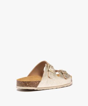 Mules fille à talon plat et brides métallisées ajustables vue4 - GEMO (ENFANT) - GEMO