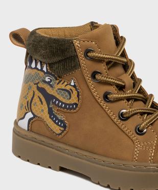 Boots avec motif dinosaure avec semelle crantée garçon - Buggy vue6 - BUGGY - GEMO